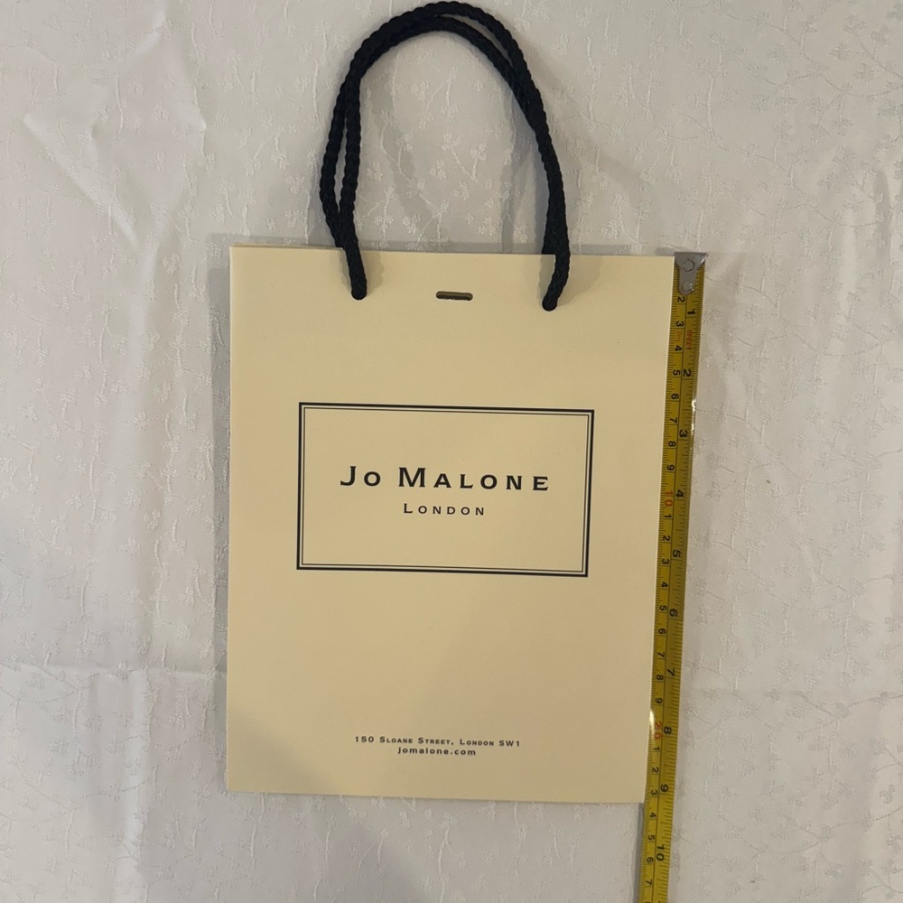 Jo Malone Elegant Cream Bag with Black Handles
